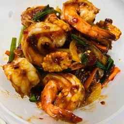 ข้าวกุ้งผัดน้ำพริกเผา