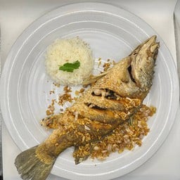 ข้าวหน้าปลาระพงโครตคุ้ม