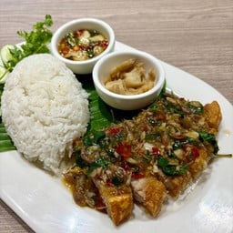 ขนมจีนขนมใจ ขนมจีนน้ำยากุ้งเผา - ซีฟู้ด