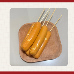 ไส้กรอกชีส 5 ไม้ แถมฟรี 1 ไม้