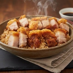 ข้าวผัดหมูกรอบ