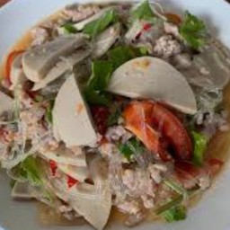 ยำวุ้นเส้น หมูยอ+หมูสับ