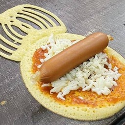 พิซซ่า+ไส้กรอก+ชีส