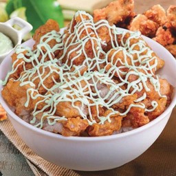 ข้าวไก่คาราเกะซอสวาซาบิ