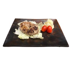 11.แฮมเบริ์กเนื้อวากิวและหมู Wagyu beef & pork Hamburg 和牛ハンバーグ