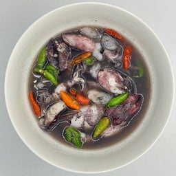 หมึกไข่ต้มน้ำดำ