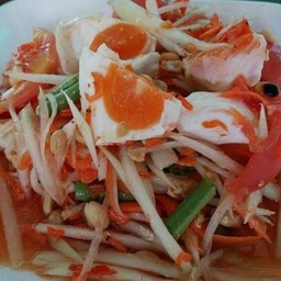 ตำไทย ไข่เค็ม