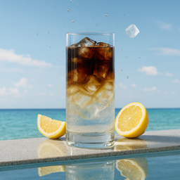 กาแฟ x น้ำเลม่อน (เย็น)