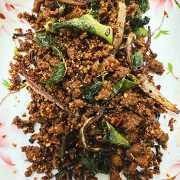 ลาบหมูทอด