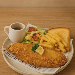 สเต็กปลาดอลลี่ชุบแป้งทอด