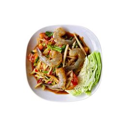 ตำกุ้งสด