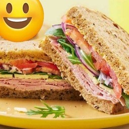 Ham cheese  Whole wheat sandwich