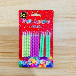 เทียนเป่าไม่ดับ คละสี