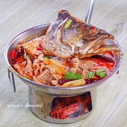 ต้มยำหัวปลา+ไข่