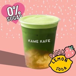 PYNK matcha pink lemon soda