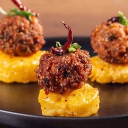 ข้าวจี่ +ลาบหมูทอด