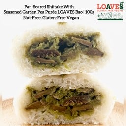 ซาลาเปา“เห็ดชิตาเกะย่าง”ถั่วลันเตาบดอูมามิ| นัทฟรี กลูเตนฟรี วีแกน(มีกระเทียม)|~100ก