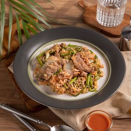 สุกี้แห้งหมู