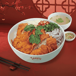 ข้าวขยำไก่เบญจาทอด