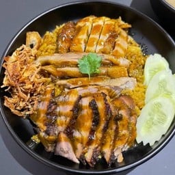 ข้าวหมก รวม Duck Pork &Chicken With Biryani Rice ( Line Man )