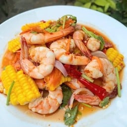 ยำกุ้งสุก