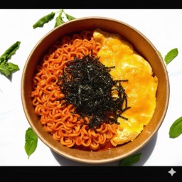 มาม่าเผ็ดเกาหลีไข่ข้น