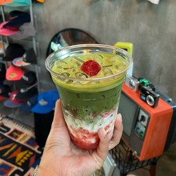 Strawberry Matcha Latte