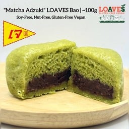 ซาลาเปามัทฉะไส้ถั่วแดงญี่ปุ่น | ไม่มีถั่วเหลือง นัทฟรี กลูเตนฟรี วีแกน เจ | 100ก