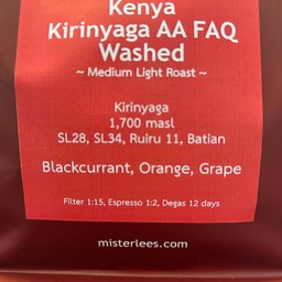 อเมริกาโน่ (เคนย่า มะเขือเทศตากแห้ง แบลคเคอเร้น ส้มอ่อนๆ องุ่น)