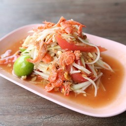 ส้มตำไทย (ไก่บ้านย่างเขาสวนกวาง)