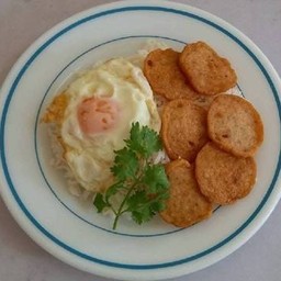 ข้าวหมูยอทอด+ไข่ตามใจ