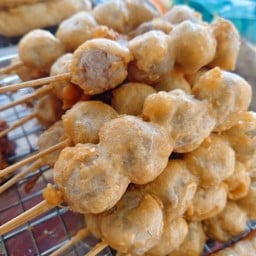 ลูกชิ้นทอดเห็ดหอมเจ 2ไม้