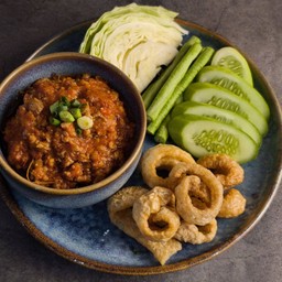 ชุดน้ำพริกอ่อง แคบหมู