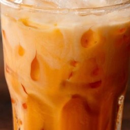 ชาไทยเย็น+น้ำแข็ง