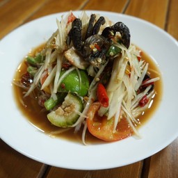 ส้มตำ (ไก่บ้านย่างเขาสวนกวาง)