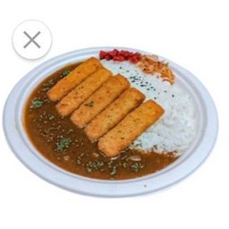 ข้าวแกงกะหรี่ปลาทอด