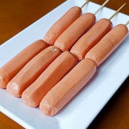 ไส้กรอกหมูหนังกรอบ