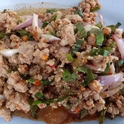 ลาบหมู(กับข้าว)
