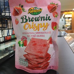 บราวนี่อบกรอบ รสสตรอเบอร์รี่ ตราคาเฟ่อเมซอน