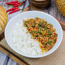 ข้าวกะเพราหมูสับ