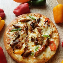 พิซซ่าไก่ย่างอเมริกันสไปซี่ Mขนาด7นิ้ว