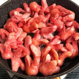 [อร่อยซ่ากับโค้ก] ไส้กรอกแดงระเบิด +  โค้ก ออริจินัล (กระป๋อง)