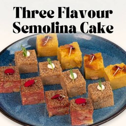 เค้กเซโมลิน่าสามรส