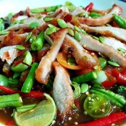 ตำถั่วคอหมูย่าง