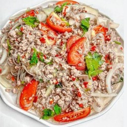 ยำวุ้นเส้นหมูยอหมูสับ