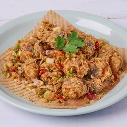 หมึกไข่แดดเดียวทอด