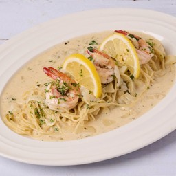 Creamy Lemon Pasta with Prawns