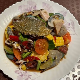 เกาเหลาซีฟู้ดข้าวโพดหวาน