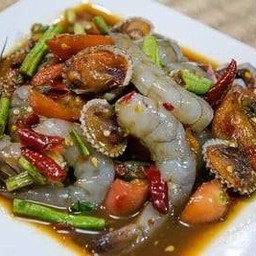 เกาเหลาหอยแครง+กุ้ง