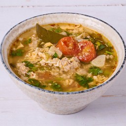 หมูสับต้มแซ่บ ไข่น้ำ